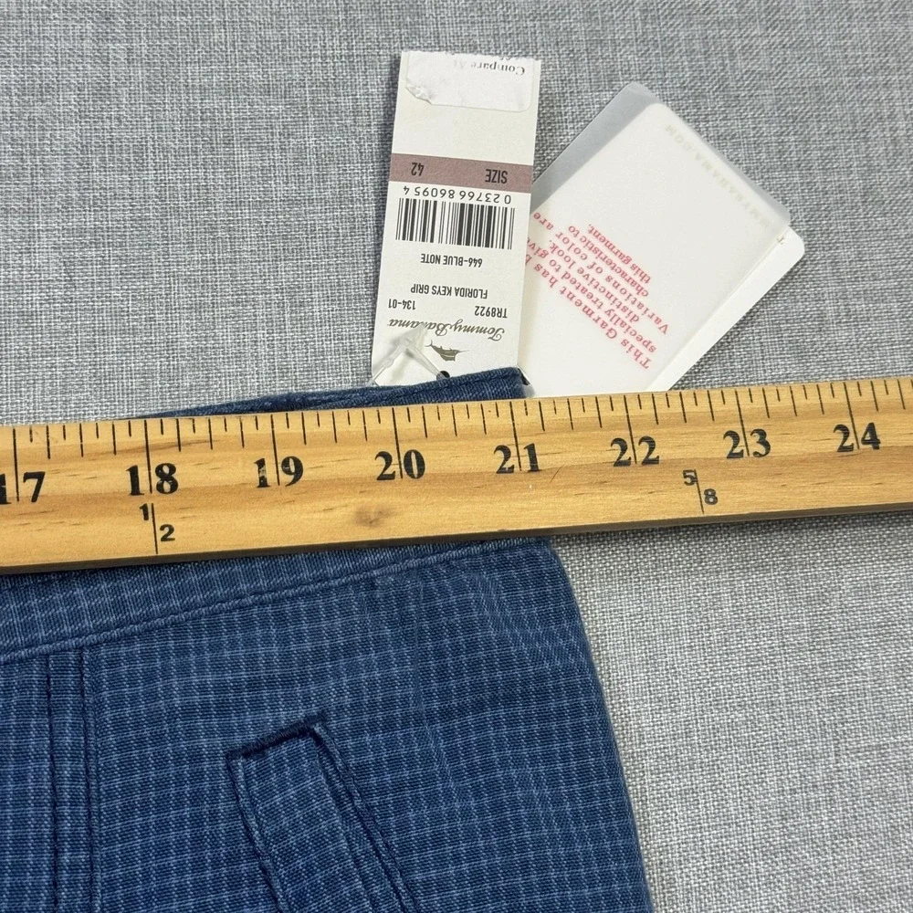 Tommy Bahama Cargo Shorts Mens 42 Blue Lyocell Cotton Relaxed Fit 10